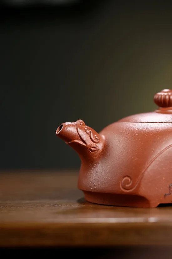 Yixing Zisha Teapot | Handcrafted Red Jiangpo Clay | Collector's Choice 4