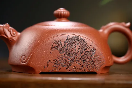 Yixing Zisha Teapot | Handcrafted Red Jiangpo Clay | Collector's Choice 8