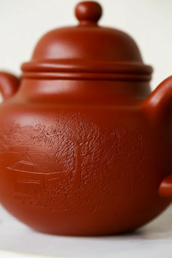 Handcrafted Yixing Zisha Teapot - Master Guo Chaojiang's 480cc Artisan Creation 5