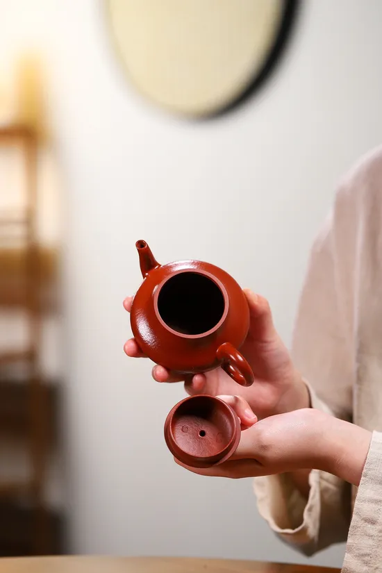 Artisan Yixing Zisha Teapot | Da Hong Pao Clay & Jun De Design 3