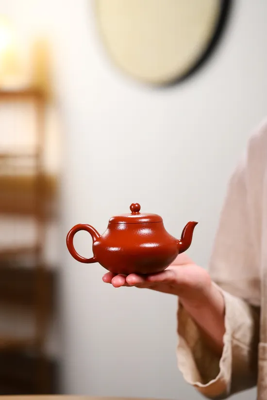 Artisan Yixing Zisha Teapot | Da Hong Pao Clay & Jun De Design 4