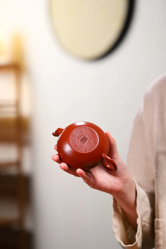 Artisan Yixing Zisha Teapot | Da Hong Pao Clay & Jun De Design 7