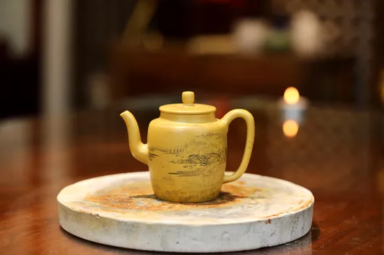 Premium Yixing Teapot | Handcrafted Golden Clay Artisan Pottery 1