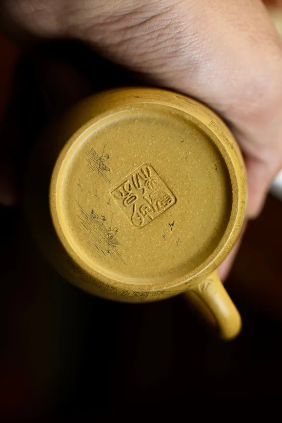 Premium Yixing Teapot | Handcrafted Golden Clay Artisan Pottery 5