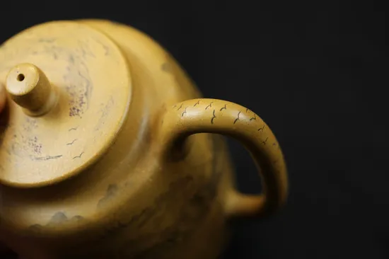 Premium Yixing Teapot | Handcrafted Golden Clay Artisan Pottery 6