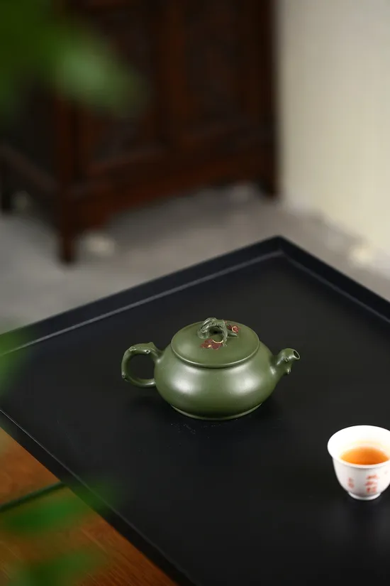 Authentic Yixing Clay Teapot | Handcrafted Republic Period Zisha Art 7