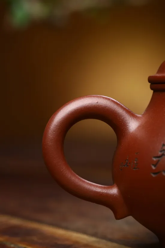 Yixing Zisha Teapot - Premium Red Dragon Clay Handcrafted Artistry 5