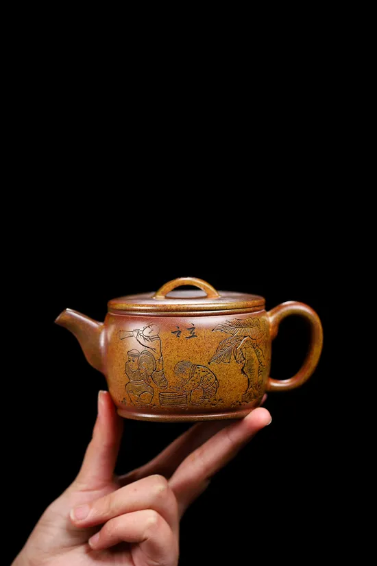 Yixing Zisha Teapot - Master Zhou Jianchun's Hanwa Artistry 9