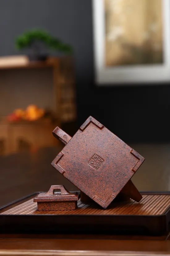 Premium Yixing Clay Teapot | Collectible Handcrafted Dragon Bone Gold Sand 2