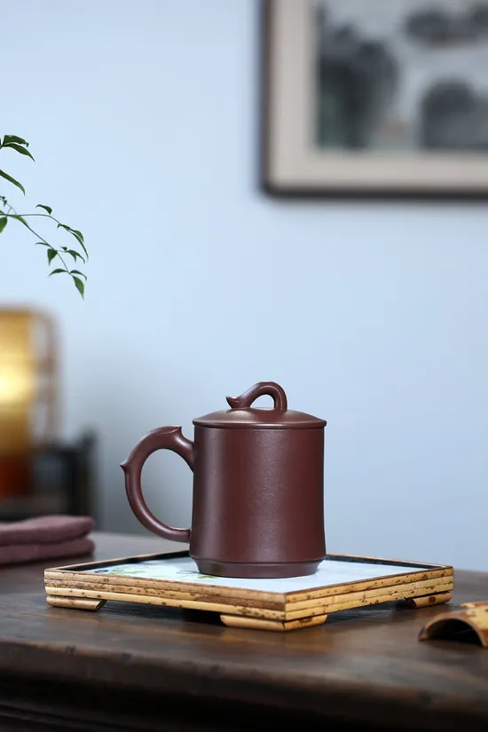 Yixing Zisha Teapot - Handcrafted Qingxin Lid Cup, 450cc, Master Artisan 8