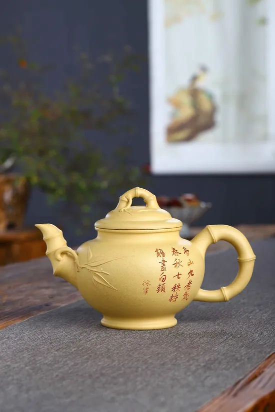 Handcrafted Yixing Teapot by Master He Qixian - Award-Winning Artistry $6600 6
