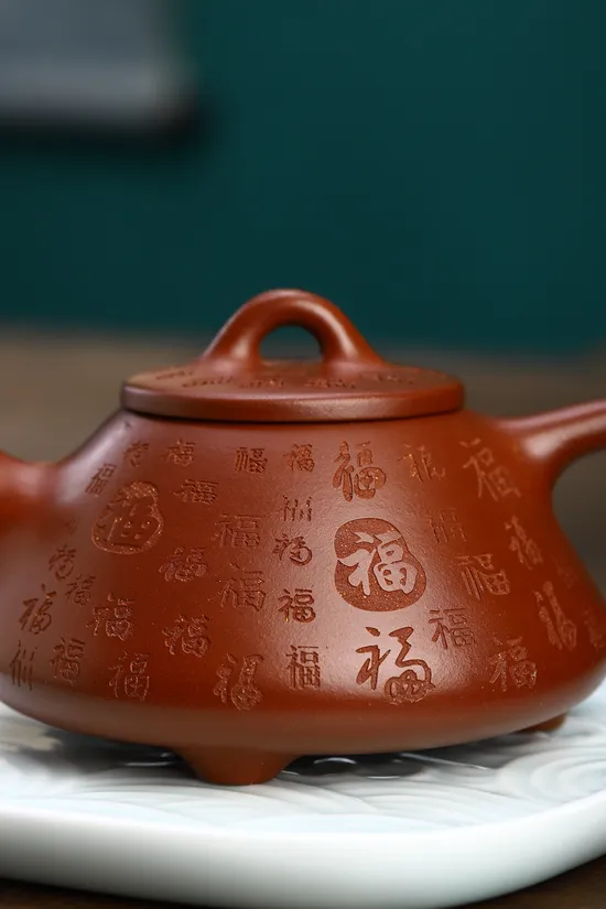 Zisha Teapots: Wen Gezi purple clay | 200cc capacity 2