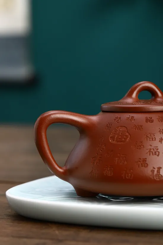 Zisha Teapots: Wen Gezi purple clay | 200cc capacity 4