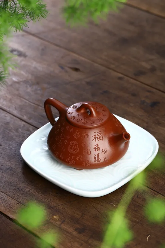 Zisha Teapots: Wen Gezi purple clay | 200cc capacity 7