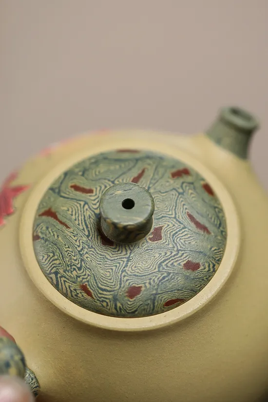 Yixing Zisha Teapot - Golden Fish Artistry, Premium Clay 1440CNY 2