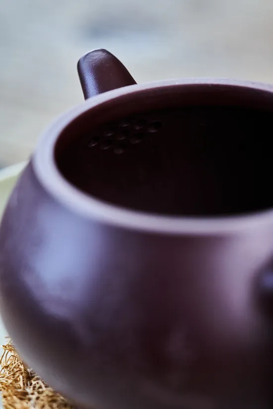 Yixing Clay Teapot - Handcrafted Purple Clay Pot by Artist Jiang Rongsheng 2