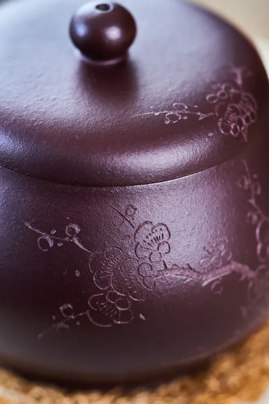 Yixing Clay Teapot - Handcrafted Purple Clay Pot by Artist Jiang Rongsheng 9
