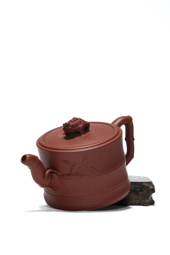 Zisha Teapots: Bamboo Node Golden Toad | 3300 CNY 1