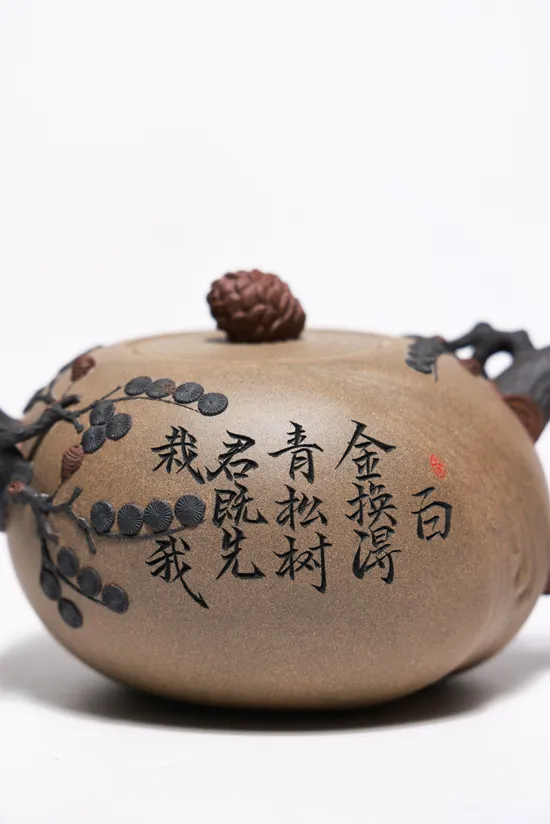 Yixing Zisha Teapot | Handcrafted Artisan Purple Clay Pot 500cc 8