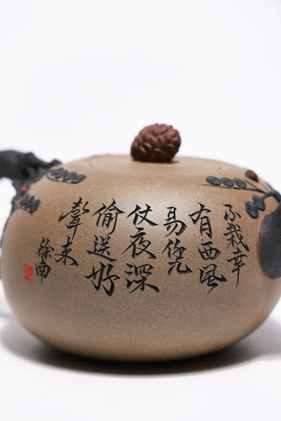 Yixing Zisha Teapot | Handcrafted Artisan Purple Clay Pot 500cc 9