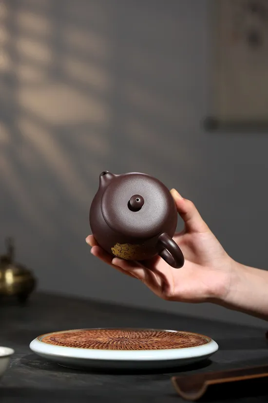 Zisha Teapots: Da Kou Xi Shi | original mine old purple clay 7