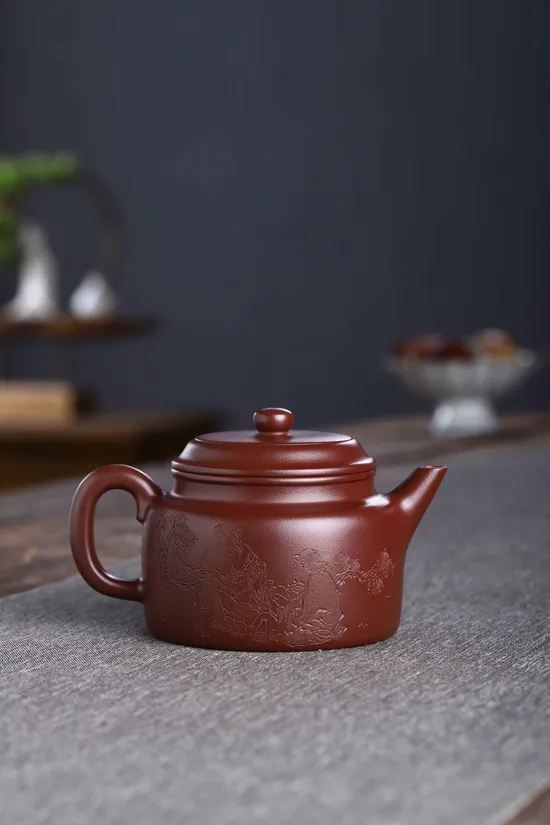 Yixing Zisha Teapot Masterpiece - Dragon Blood Clay Artistry 4