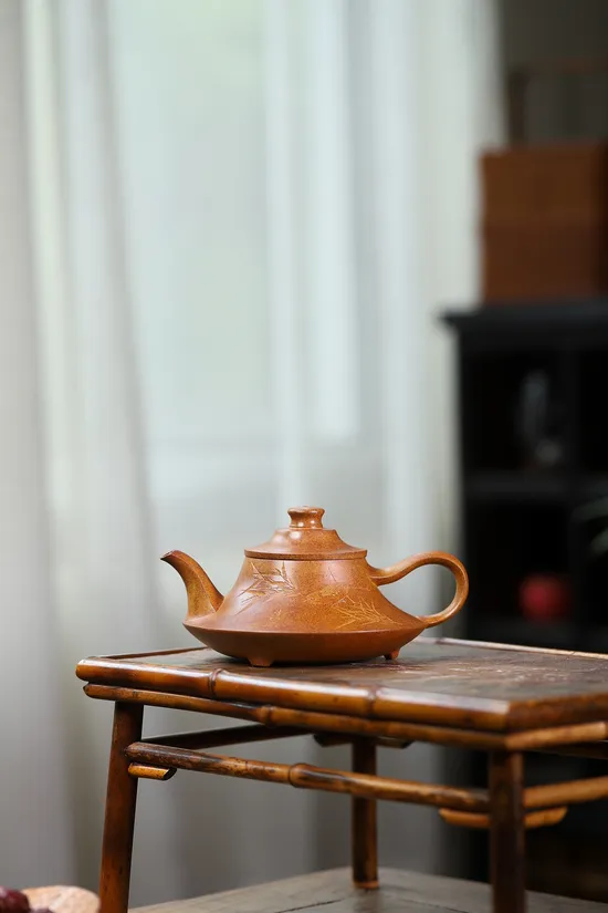 Handcrafted Yixing Clay Teapot - Golden Sand Wood-Fired Artistry 6
