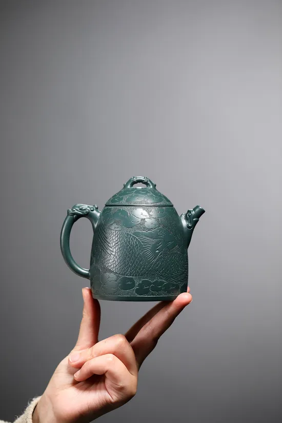 Premium Yixing Zisha Clay Teapot: Dragon QinQuan Artisan Craft 6