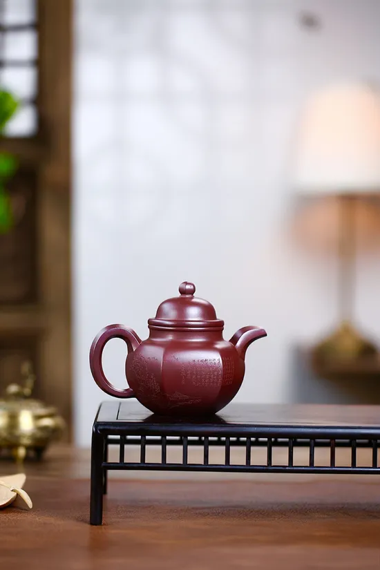 Premium Yixing Teapot | Handcrafted Zisha Clay Collector's Piece 6