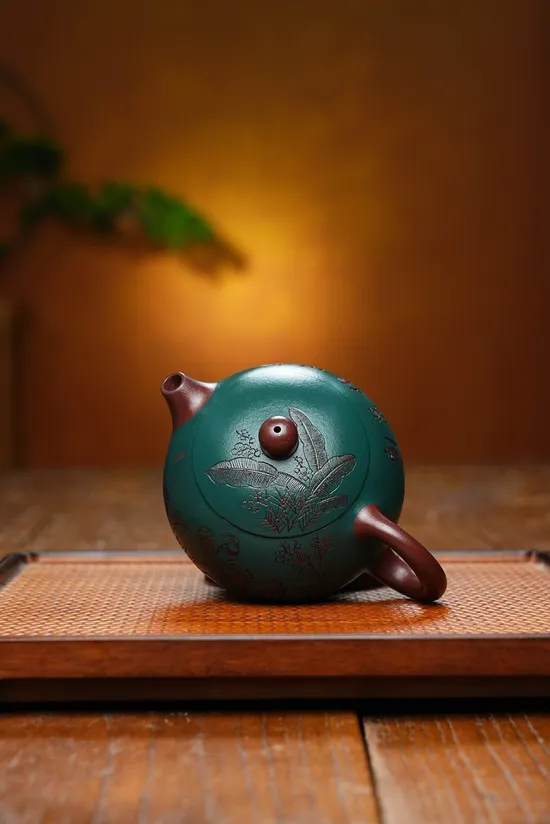 Zisha Teapots: National Master's New Rose | first-factory purple clay 5