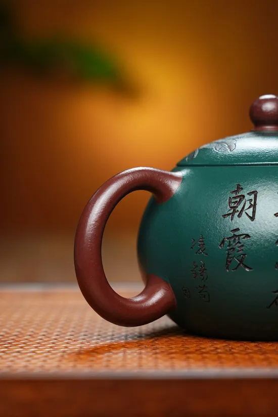 Zisha Teapots: National Master's New Rose | first-factory purple clay 6