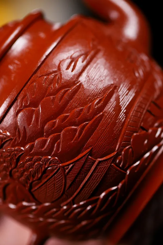 Yixing Zisha Teapot: Carved Palace Lantern, Yang Junbao, Premium Clay 5