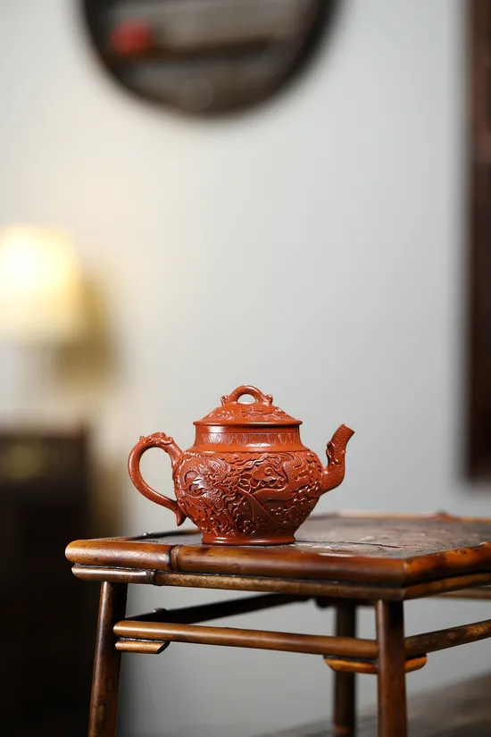 Yixing Zisha Teapot | Artisan Crafted Dragon Design | 200cc 3