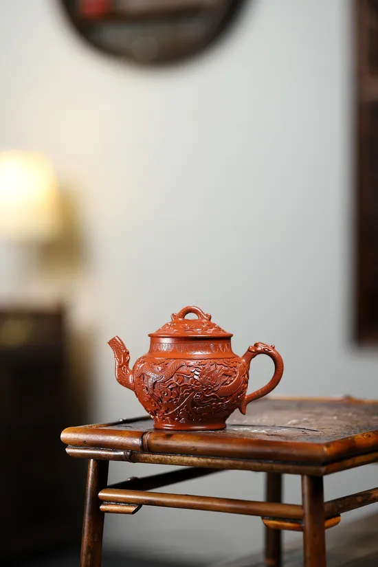 Yixing Zisha Teapot | Artisan Crafted Dragon Design | 200cc 5