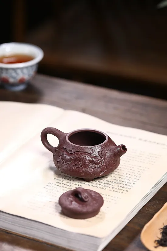 Yixing Clay Teapot | Handcrafted Dragon Artisan Ceramic Teapot 2