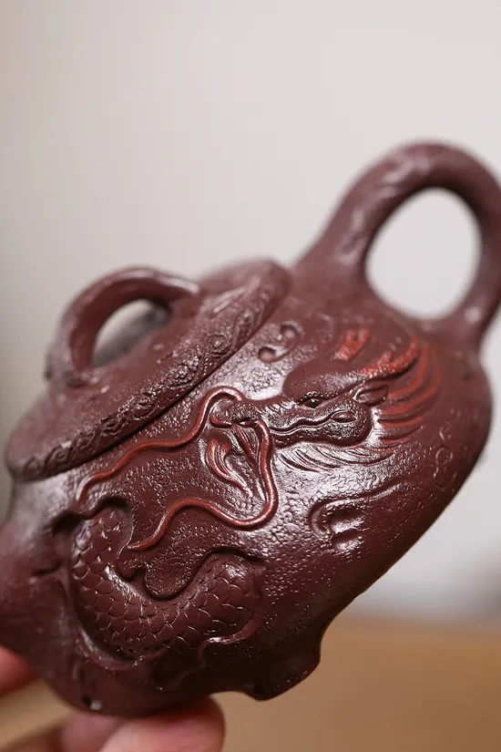 Yixing Clay Teapot | Handcrafted Dragon Artisan Ceramic Teapot 3