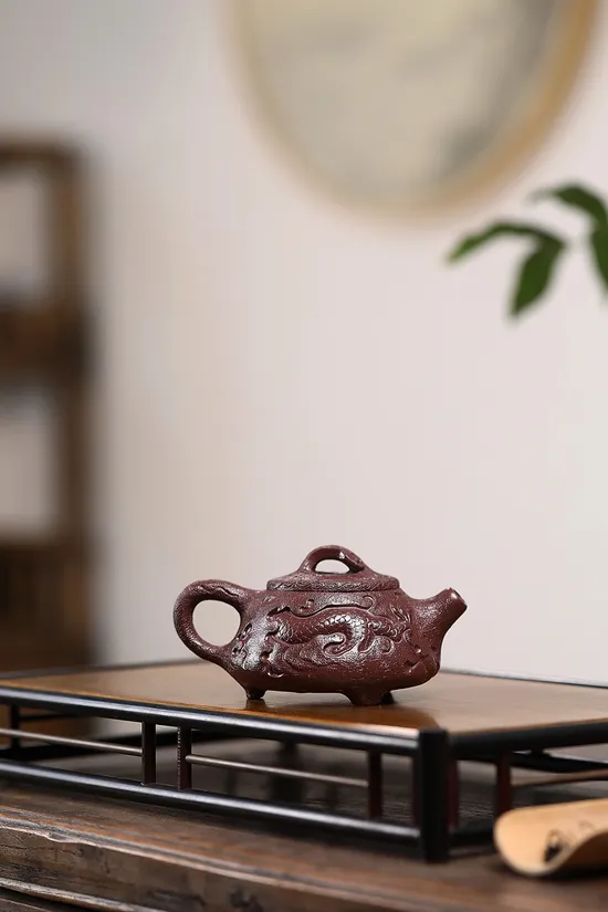 Yixing Clay Teapot | Handcrafted Dragon Artisan Ceramic Teapot 5