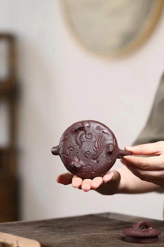 Yixing Clay Teapot | Handcrafted Dragon Artisan Ceramic Teapot 6