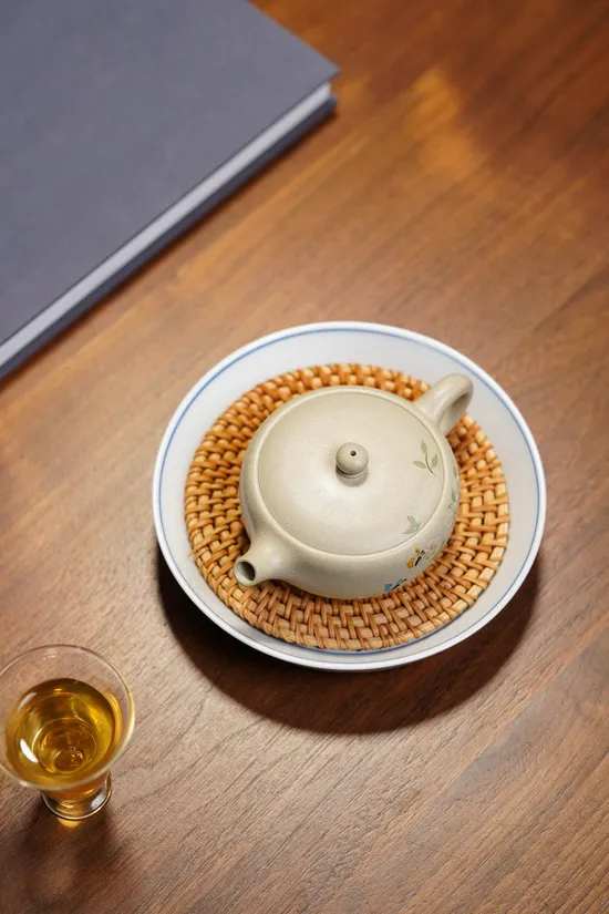 Yixing Zisha Teapot 130cc, Handmade Clay Pot with 9-Hole Filter 4