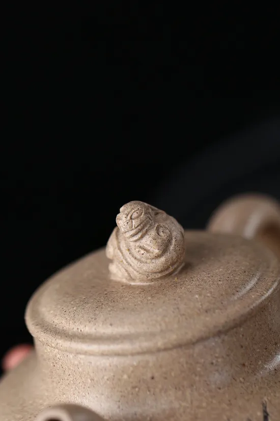 Yixing Zisha Teapot | Handcrafted Purple Clay Pot with Lion Design 1