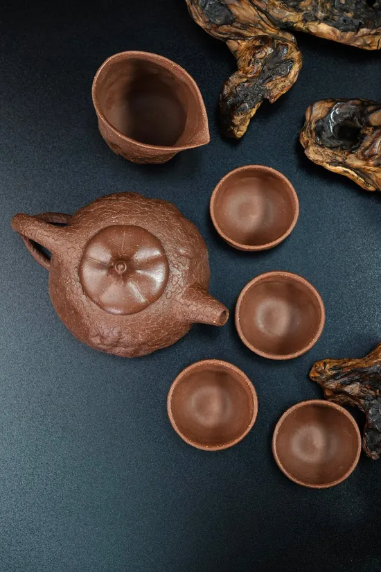Authentic Yixing Zisha Teapot Set - Gongchun Classic 400cc Design 3