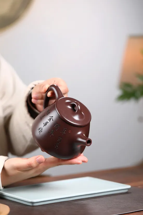 Premium Yixing Zisha Teapot - High-Stone Dipper, Handcrafted & Collectible 2