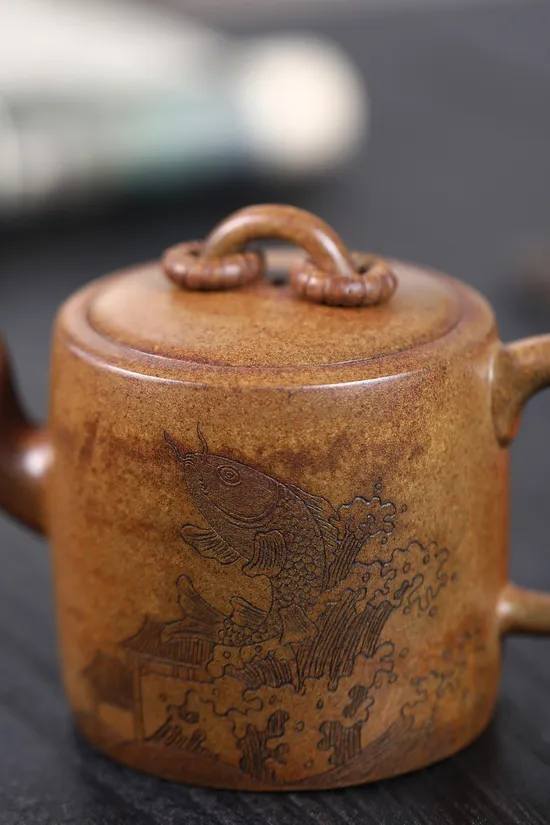 Yixing Zisha Clay Teapot: Handcrafted Double Ring Design for Premium Tea Brewing 1