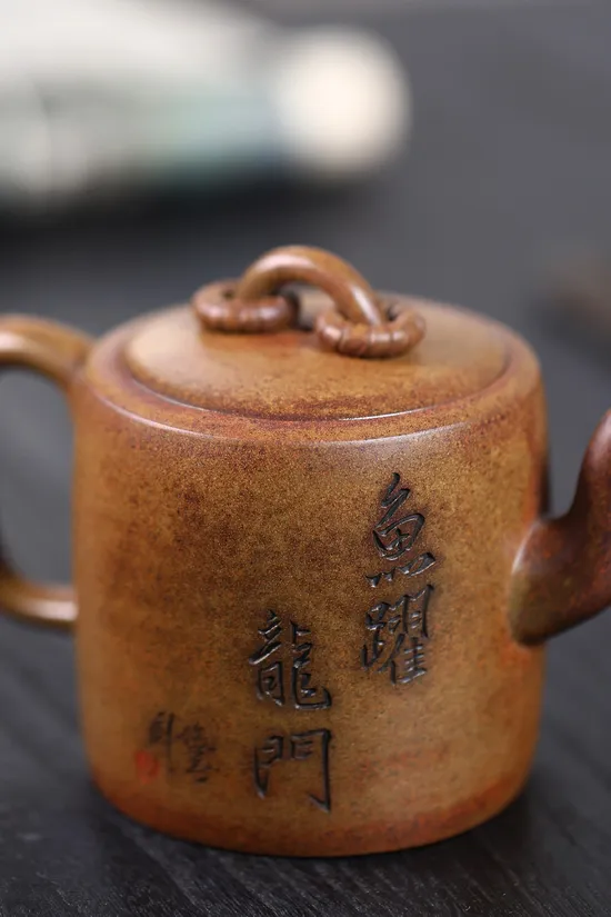 Yixing Zisha Clay Teapot: Handcrafted Double Ring Design for Premium Tea Brewing 5