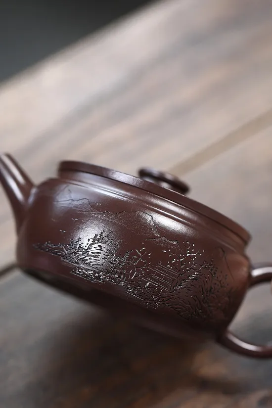 Handcrafted Yixing Zisha Teapot - Artisan Purple Clay Teapot 5