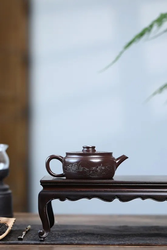 Handcrafted Yixing Zisha Teapot - Artisan Purple Clay Teapot 6