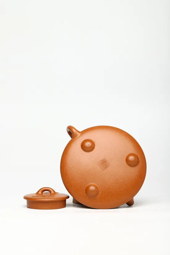 Zisha Teapots: Coiled Dragon Stone Pot | crab yellow duan clay 3