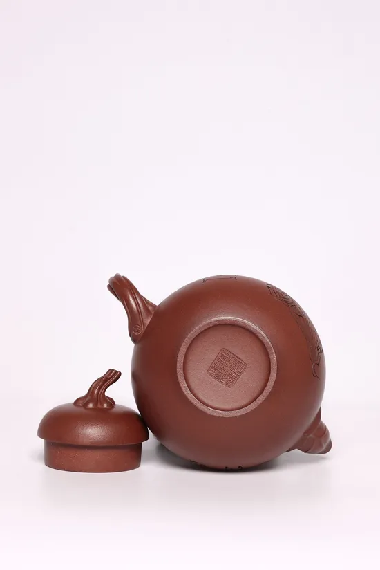 Authentic Yixing Zisha Teapot | Handcrafted Purple Clay Artisan Pot 1