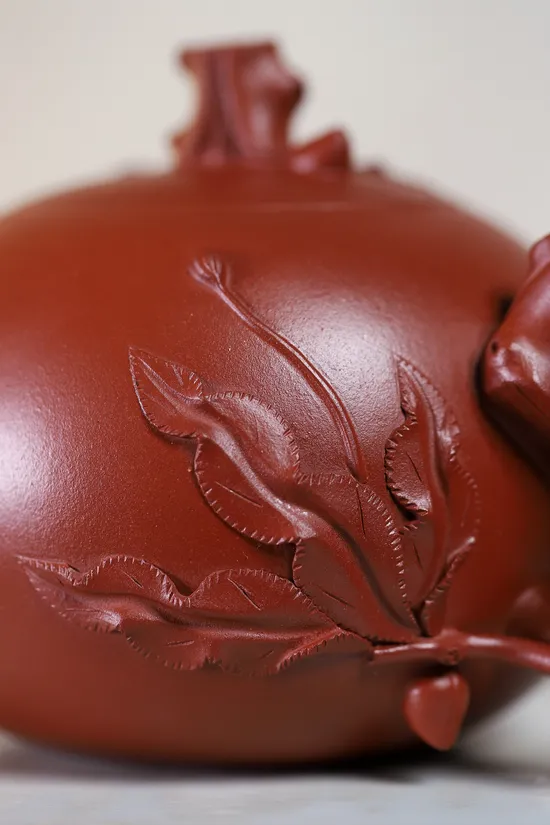 Artisan Yixing Clay Teapot | Handmade Collectible | Longevity Design 8