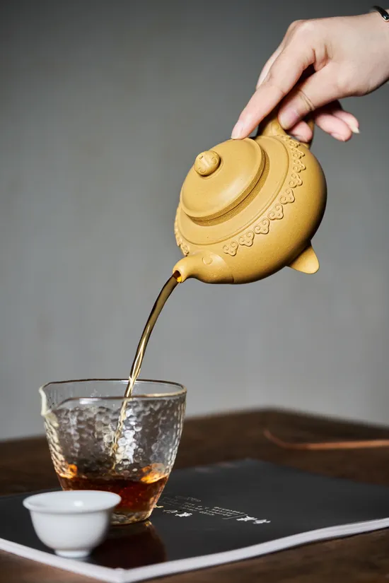 Yixing Teapot | Handcrafted Golden Duanni Clay Artistry 1